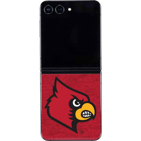 University of Louisville Red Background Galaxy Z Flip5 5G Skin